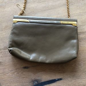 Vintage Block Leather Clutch
